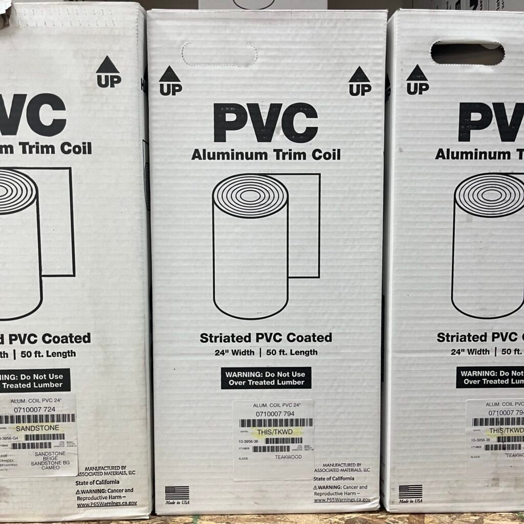 PVC woodgrain trim coil